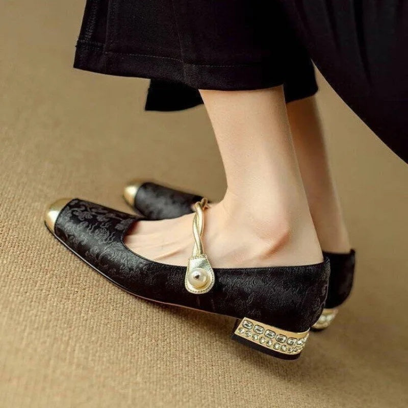 Pearl Bloom Heels