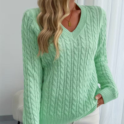 Olivia Knit V-Neck Sweater