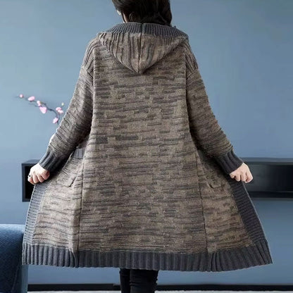 Alice Long Knit Hooded Cardigan