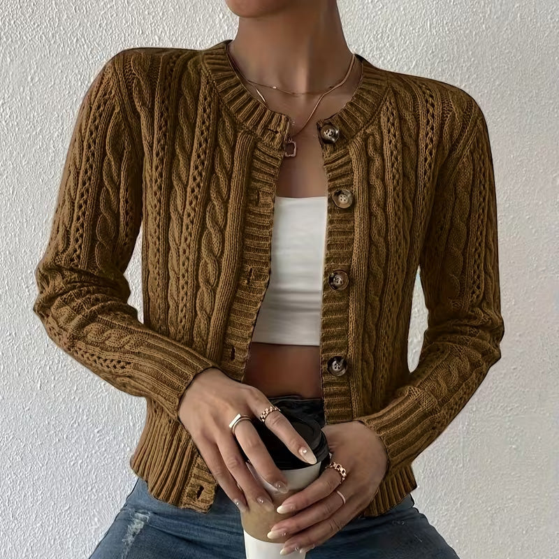 Olivia Knit Button Cardigan