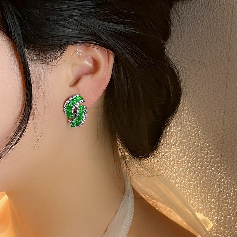 Scarlett Crystal Curve Earrings