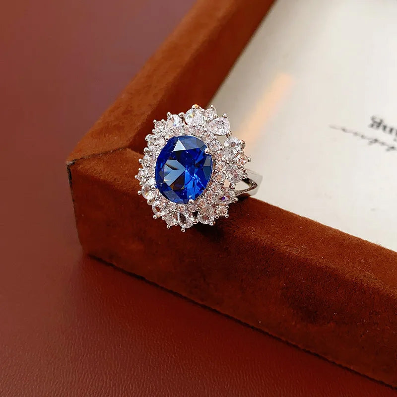 Charlotte Royal Blue Halo Set