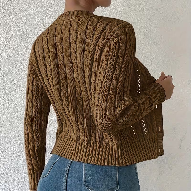 Olivia Knit Button Cardigan