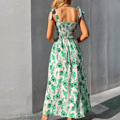 Sunbloom Tie-Strap Maxi Dress