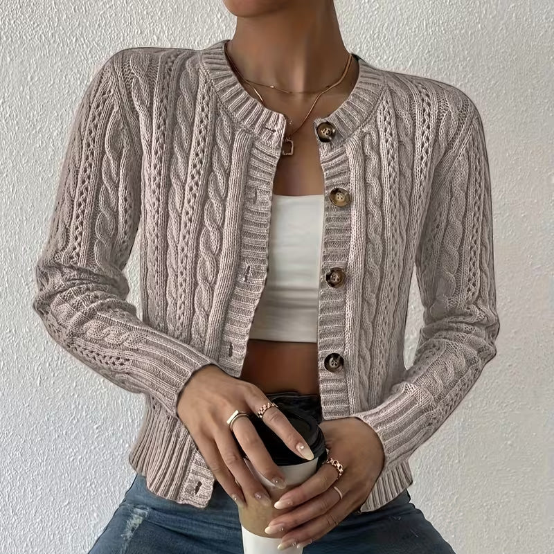 Olivia Knit Button Cardigan