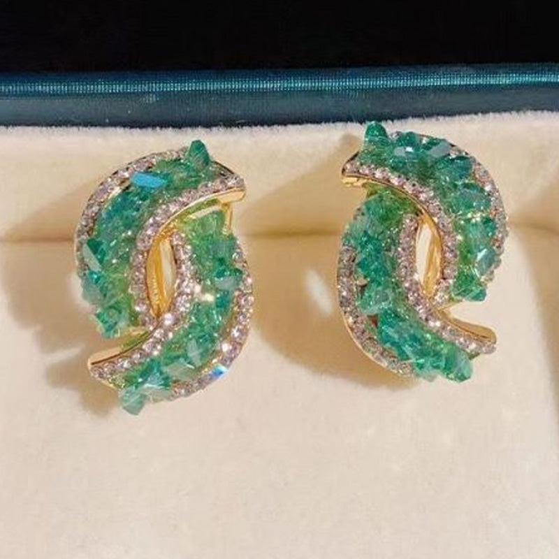 Scarlett Crystal Curve Earrings
