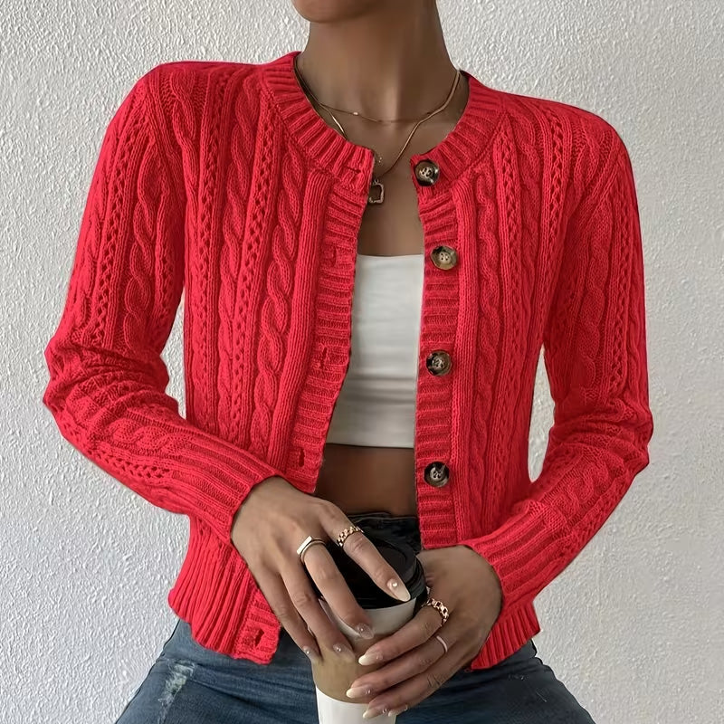 Olivia Knit Button Cardigan