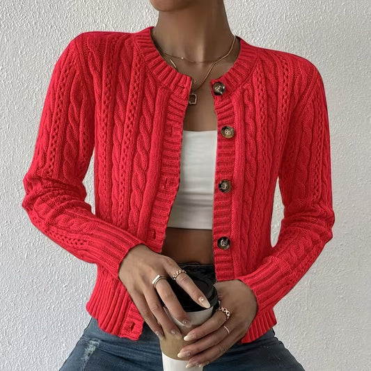 Olivia Knit Button Cardigan