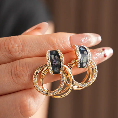 Madeline Noir Crystal Drops