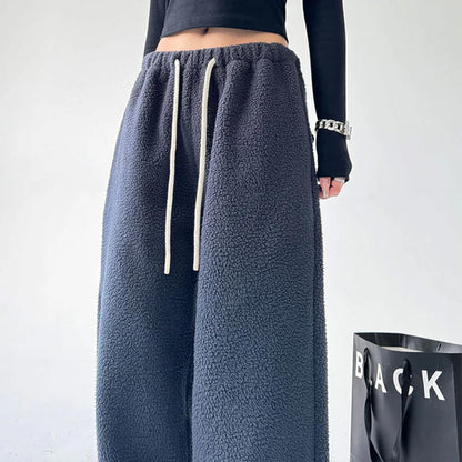 Harper Wide-Leg Fleece Pants