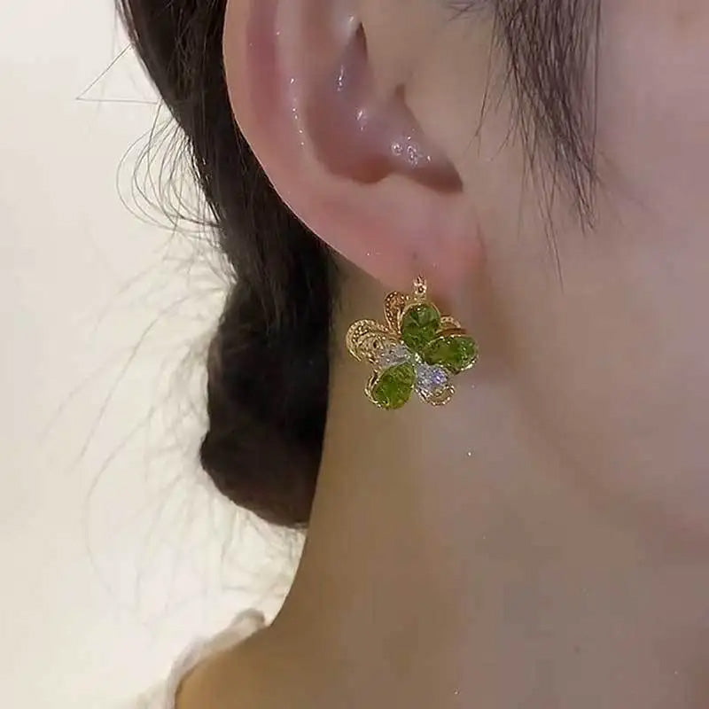 Olivia Hartley Floral Crystal Earrings