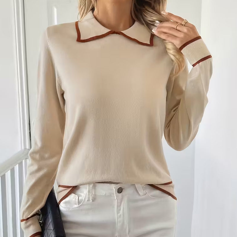 Chloe Collared Knit Sweater