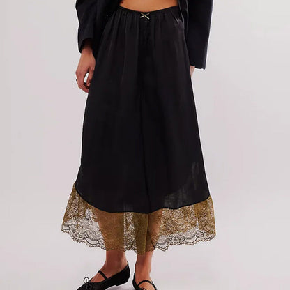 Isabella Lace Trim Palazzo Pants