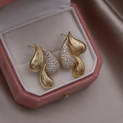 Chelsea Crystal Flame Earrings