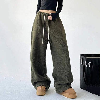 Harper Wide-Leg Fleece Pants