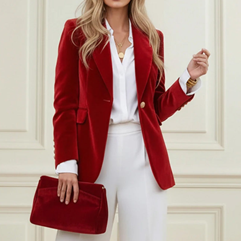 Isabelle Velvet Blazer