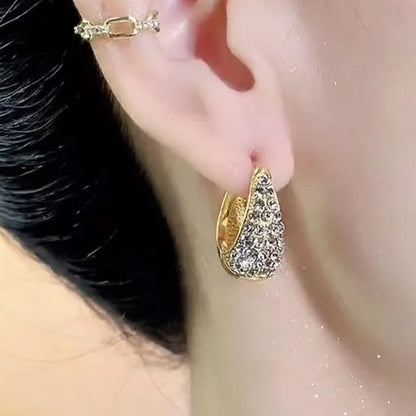 Aurora Duo-Face Huggie Earrings