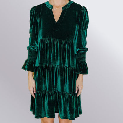Hannah Velvet Dress