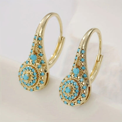Tahlia Azure Drop Hoops