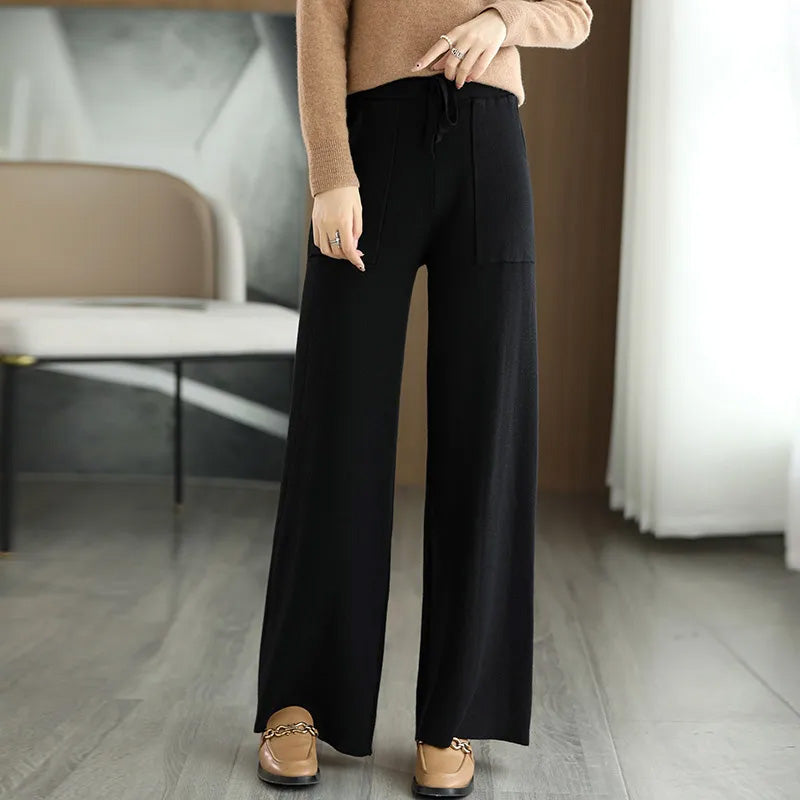Charlotte Knit Wide-Leg Pants