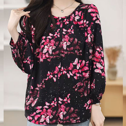 Gianna Butterfly Print Blouse