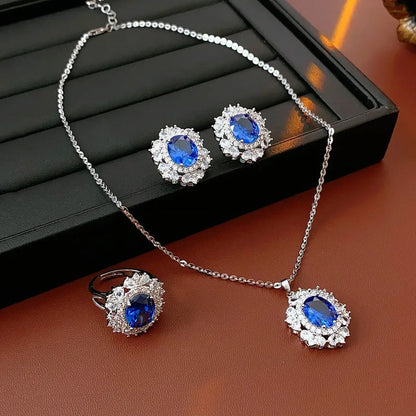 Charlotte Royal Blue Halo Set