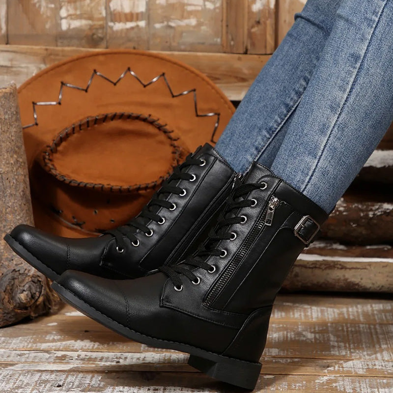 Charlotte Lace-Up Boots
