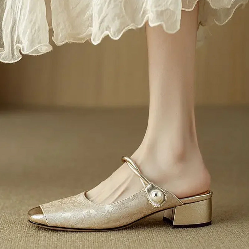 Pearl Bloom Heels