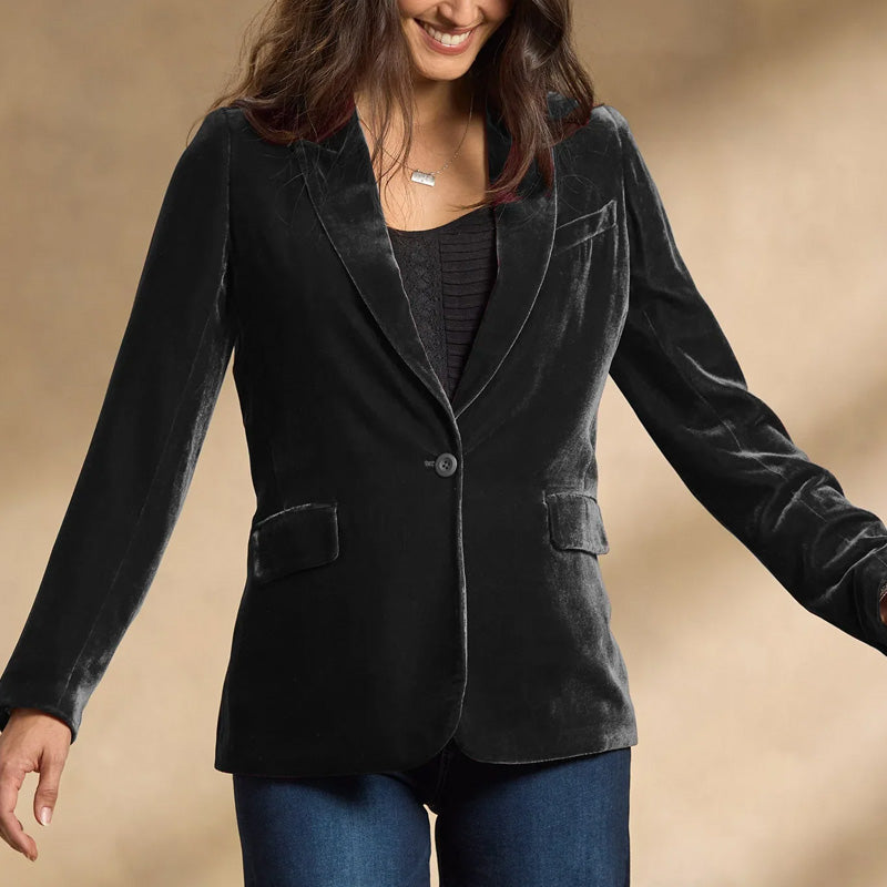 Clara Velvet Blazer