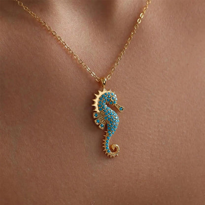 Elara Blue Reef Necklace