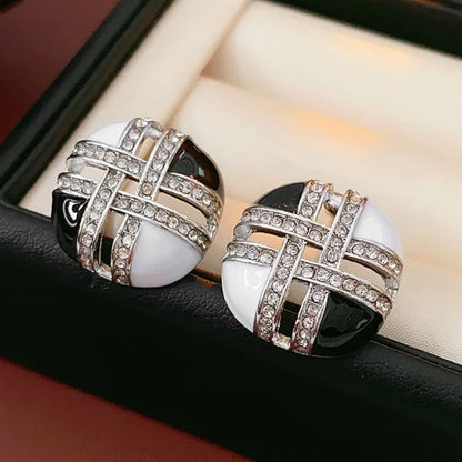 Mackenzie Noir Cross Studs