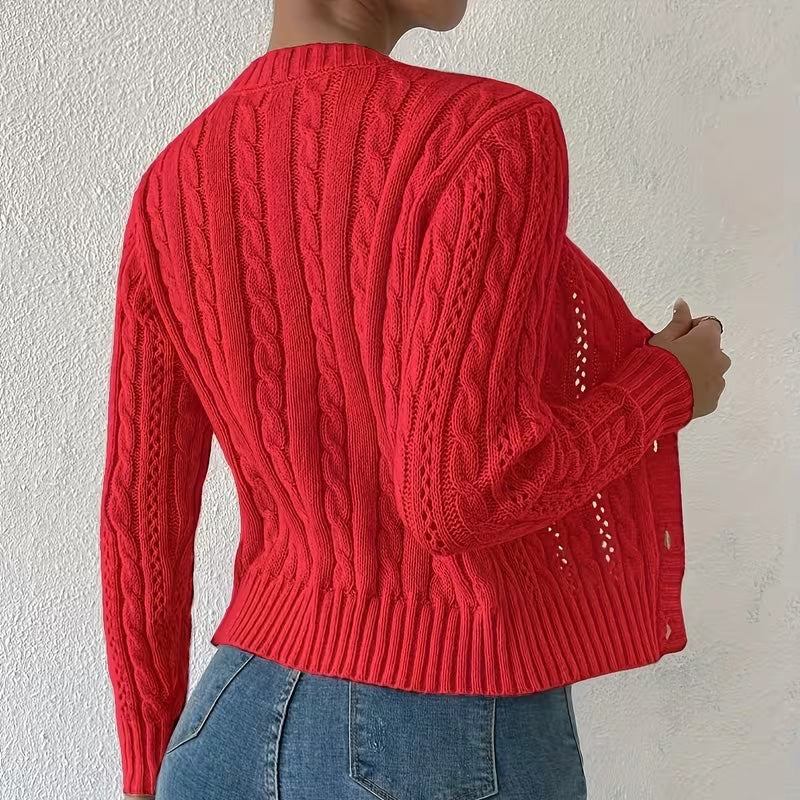 Olivia Knit Button Cardigan