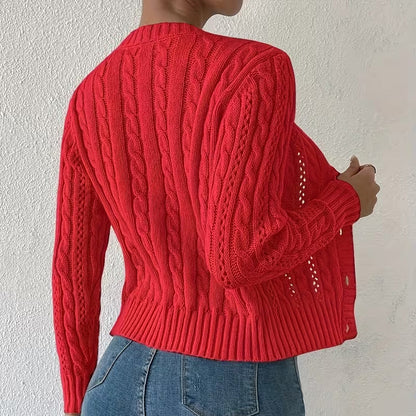 Olivia Knit Button Cardigan