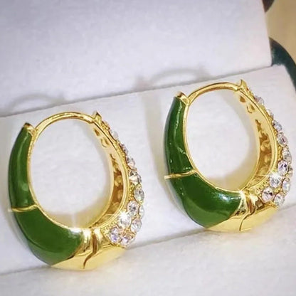 Aurora Duo-Face Huggie Earrings
