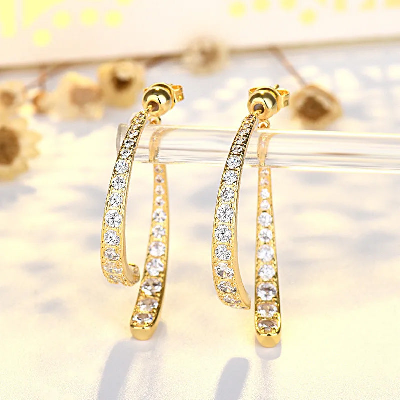Chloe Hart Hoop Earrings