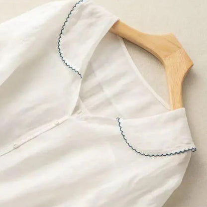 Amelia Linen Blouse