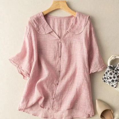 Amelia Linen Blouse