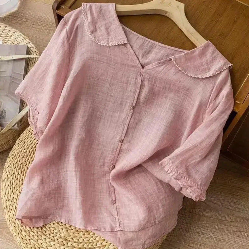 Amelia Linen Blouse