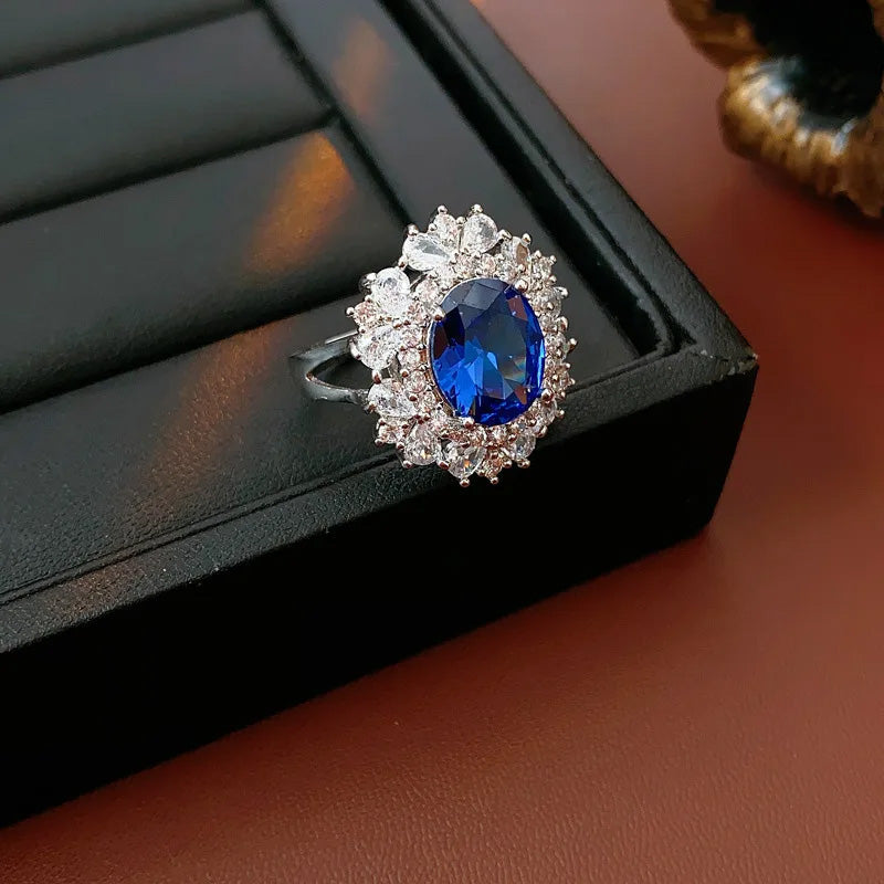Charlotte Royal Blue Halo Set