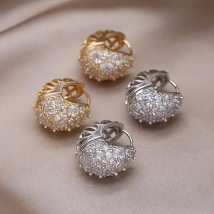 Charlotte Pavé Dome Hoops