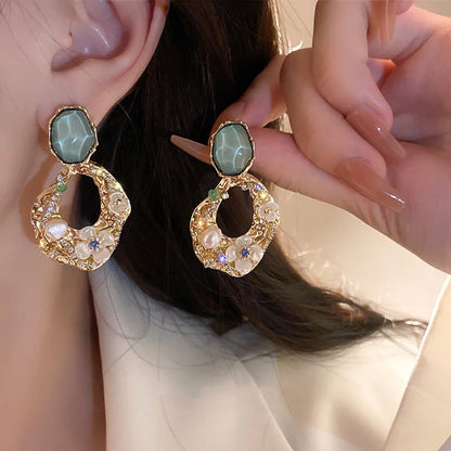 Willow Emerald Bloom Earrings