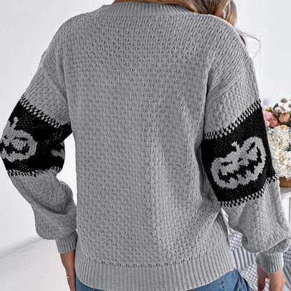 Pumpkin Knit Crew