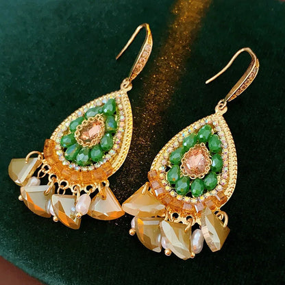 Sienna Emerald Drop Earrings