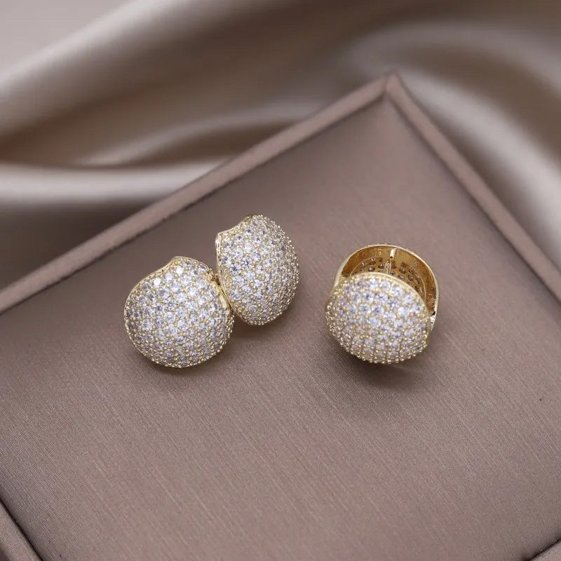 Scarlett Crystal Dome Earrings