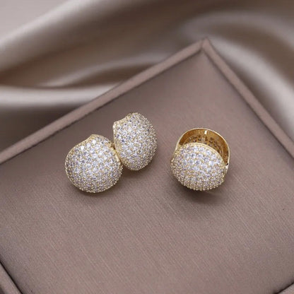 Scarlett Crystal Dome Earrings
