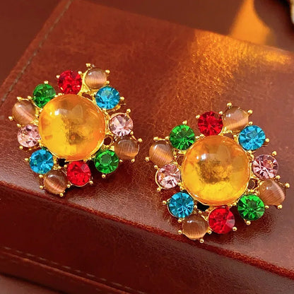 Adele Sunset Crown Studs