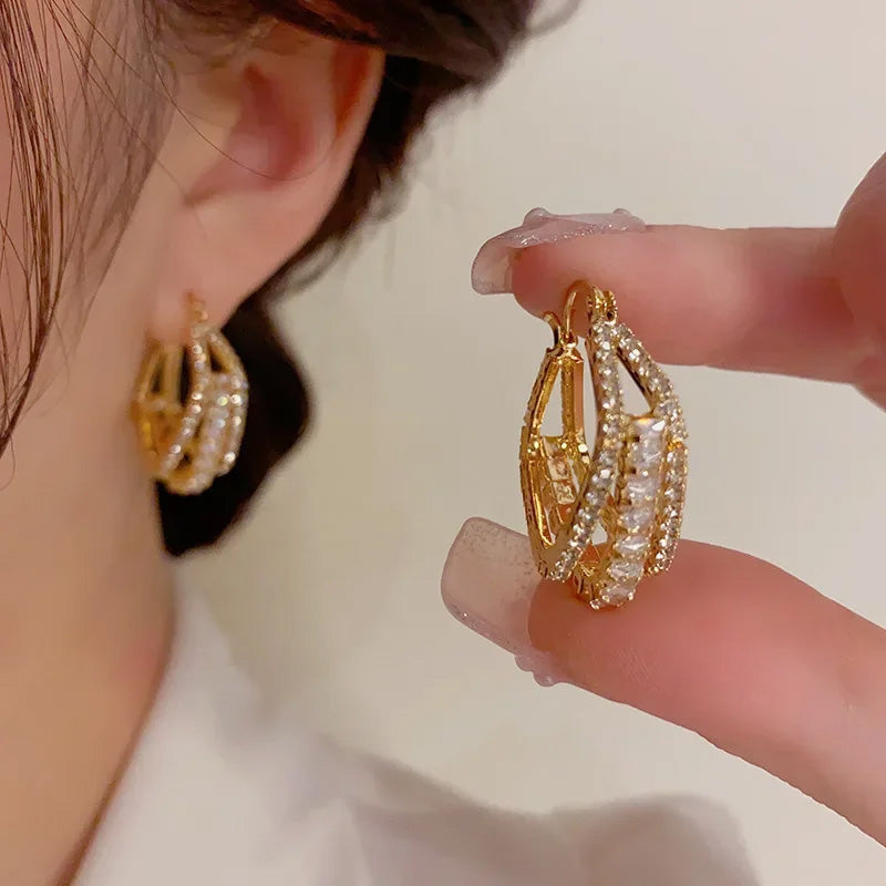 Lily Prescott Crystal Hoops