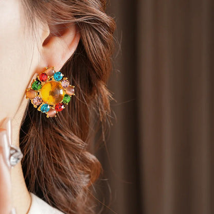 Adele Sunset Crown Studs