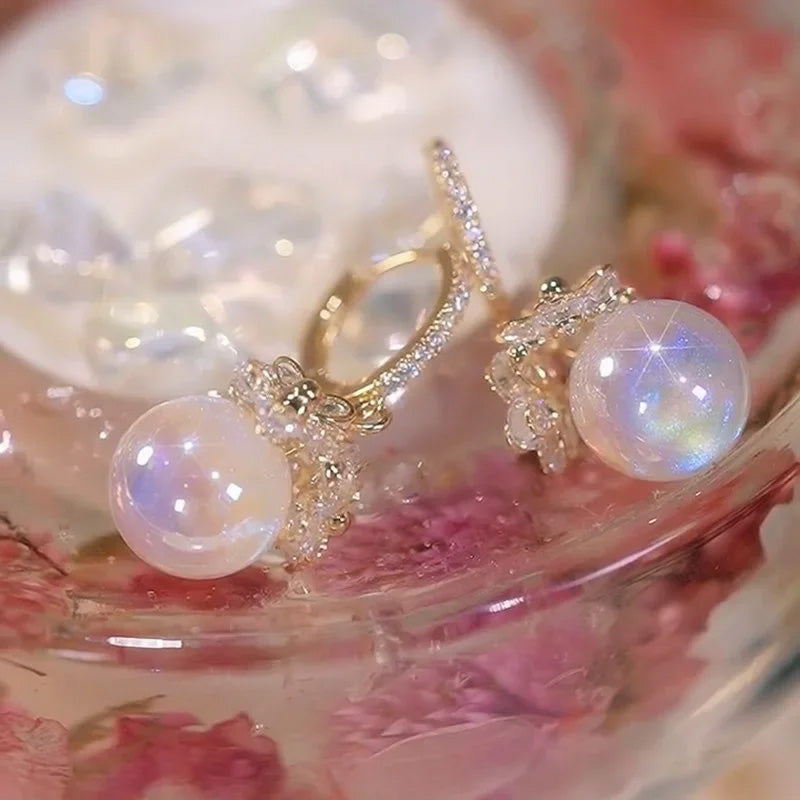 Isla Pearl Drop Hoops