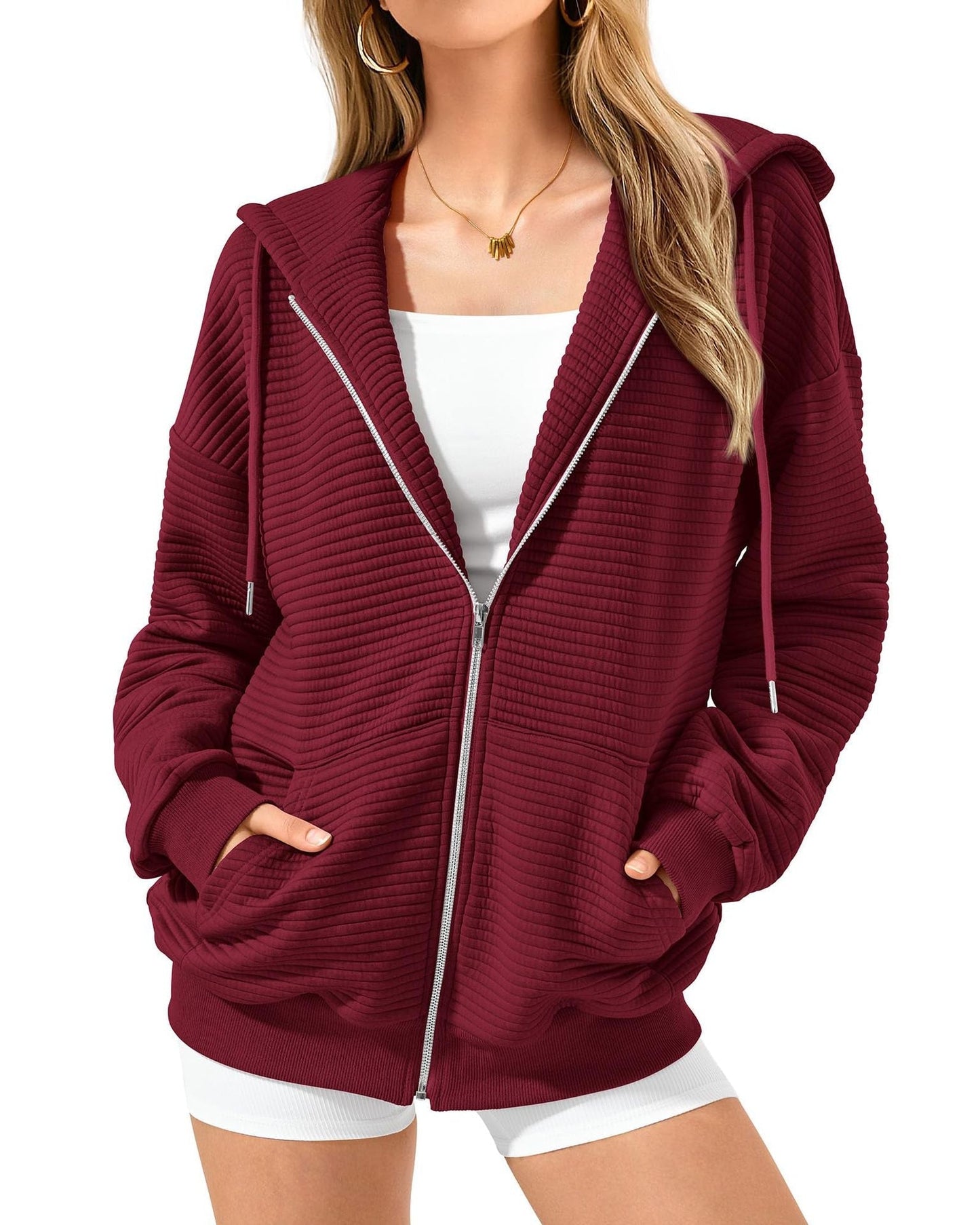 Celine Zip-Up Hoodie